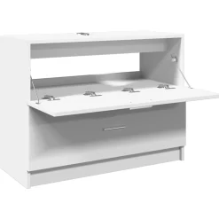 Mueble de baño Miel puerta abatible + cajón blanco 59x78x37 cm