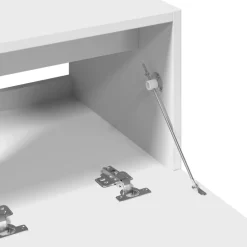 Mueble de baño Miel puerta abatible + cajón blanco 59x78x37 cm