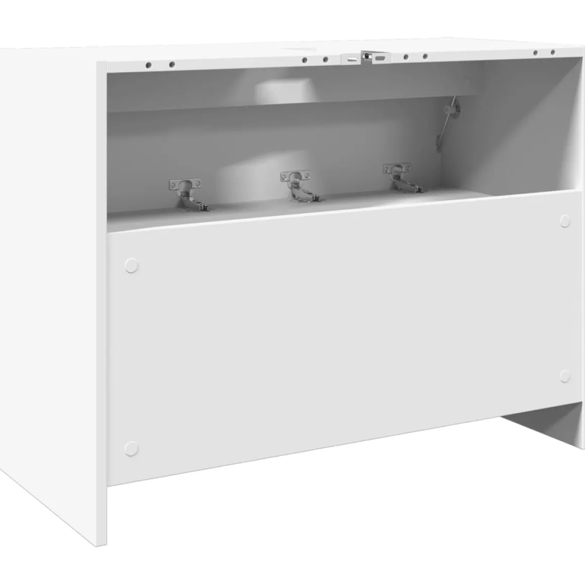 Mueble de baño Miel puerta abatible + cajón blanco 59x78x37 cm