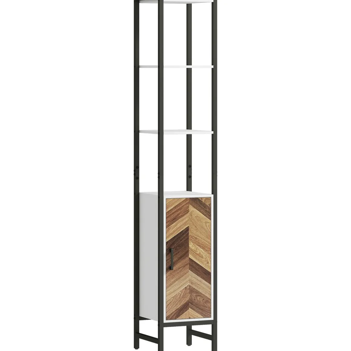 Mueble de baño Nara Homcom alto nogal 170x30x30 cm