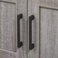 Mueble de baño Oslo Kleankin 2 puertas + 2 estantes gris 60x60x30 cm