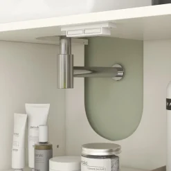 Mueble de lavabo Peonía Kleankin 3 compartimentos + armario crema 63x90x30 cm