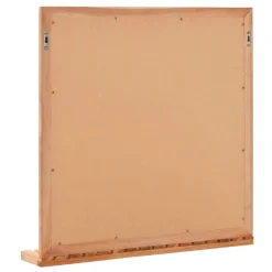 Mueble de lavabo Tobago + espejo madera natural 62x66x29 cm