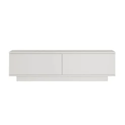 Mueble de TV Abellié 2 puertas abatibles blanco 28x140x35 cm