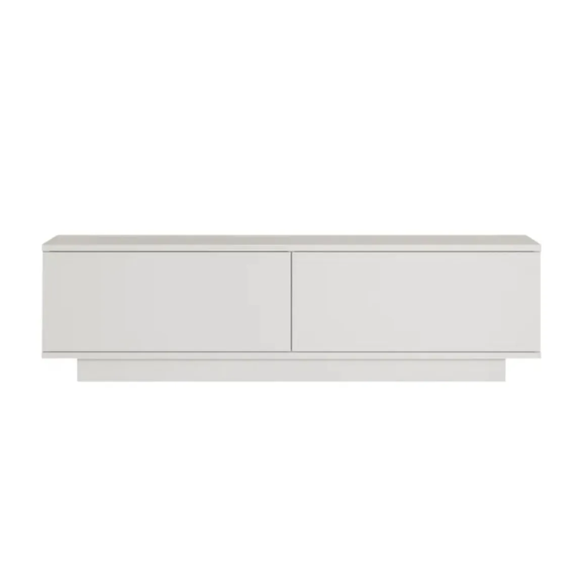 Mueble de TV Abellié 2 puertas abatibles blanco 28x140x35 cm