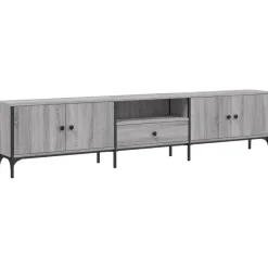 Mueble de TV Acuario 2 armarios + cajón + compartimento 44x200x25 cm