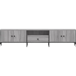 Mueble de TV Acuario 2 armarios + cajón + compartimento 44x200x25 cm