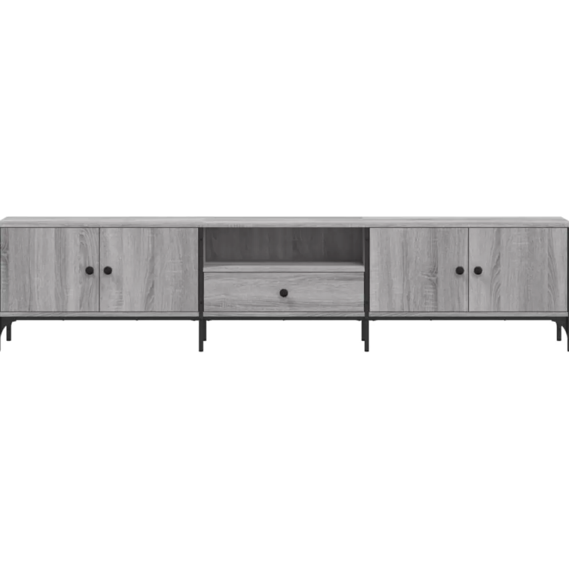 Mueble de TV Acuario 2 armarios + cajón + compartimento 44x200x25 cm