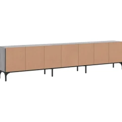 Mueble de TV Acuario 2 armarios + cajón + compartimento 44x200x25 cm