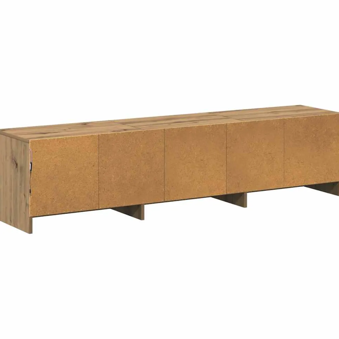 Mueble de TV Alberta 3 cajones + LED natural 40x165x34 cm