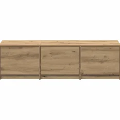 Mueble de TV Alberta 3 cajones + LED natural 40x140x34 cm