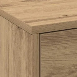Mueble de TV Alberta 3 cajones + LED natural 40x140x34 cm