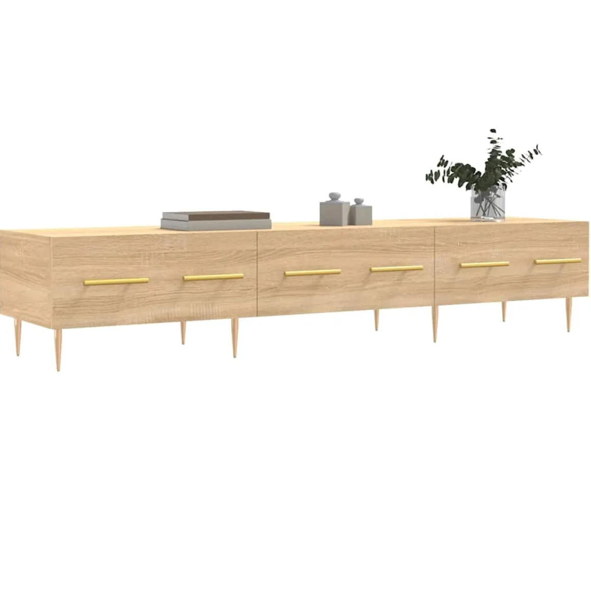 Mueble de TV Alexa roble 30x150x36 cm