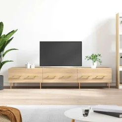 Mueble de TV Alexa roble 30x150x36 cm