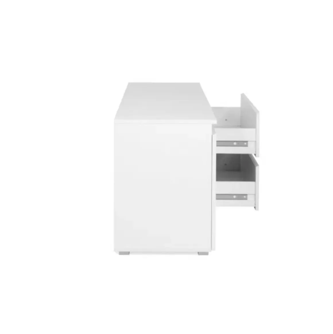 Mueble de TV Aneto 2 puertas + 2 cajones blanco 55x180x40 cm