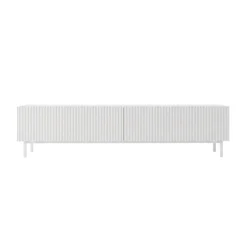 Mueble de TV Atrio 2 puertas abatibles blanco 43,3x180x31,6 cm