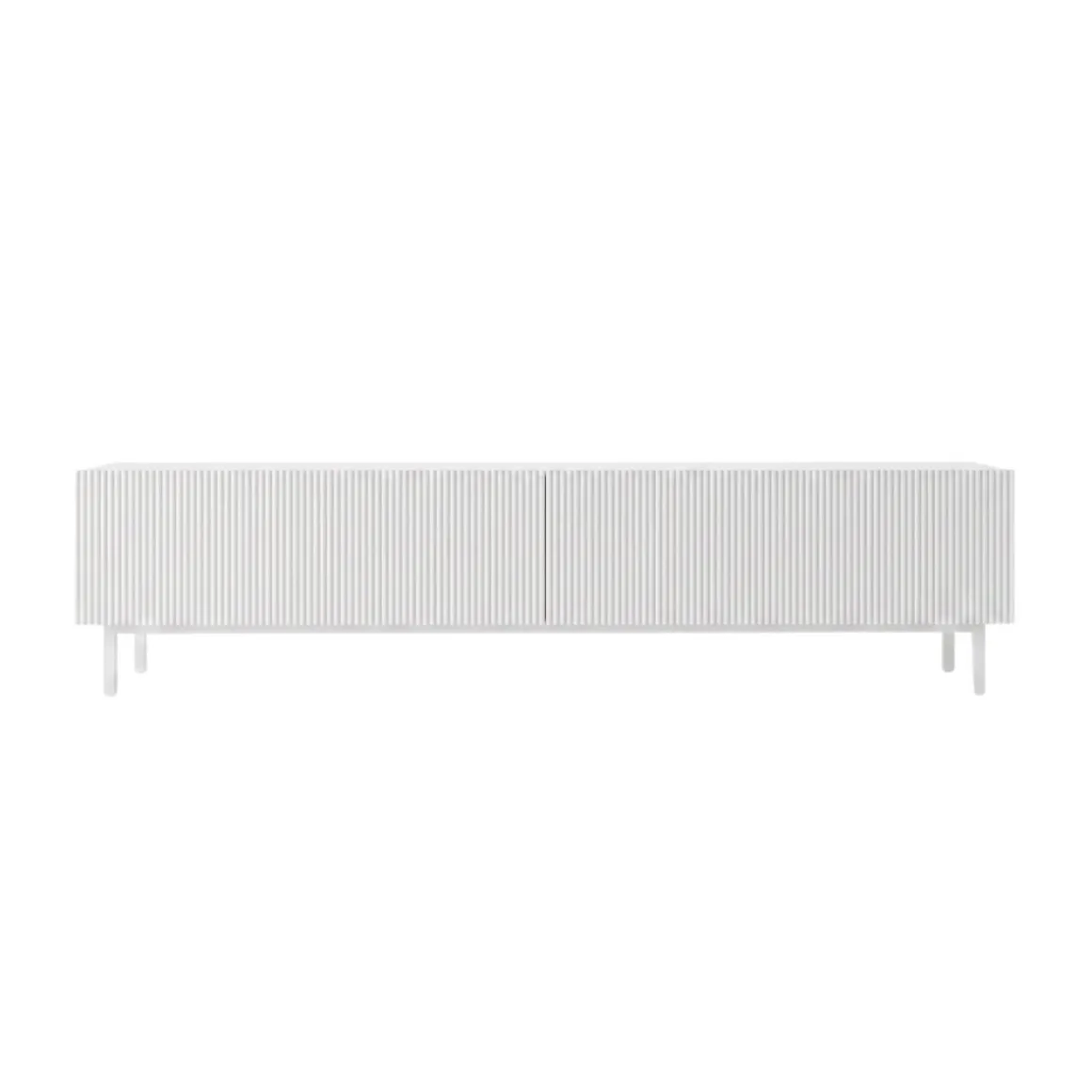 Mueble de TV Atrio 2 puertas abatibles blanco 43,3x180x31,6 cm