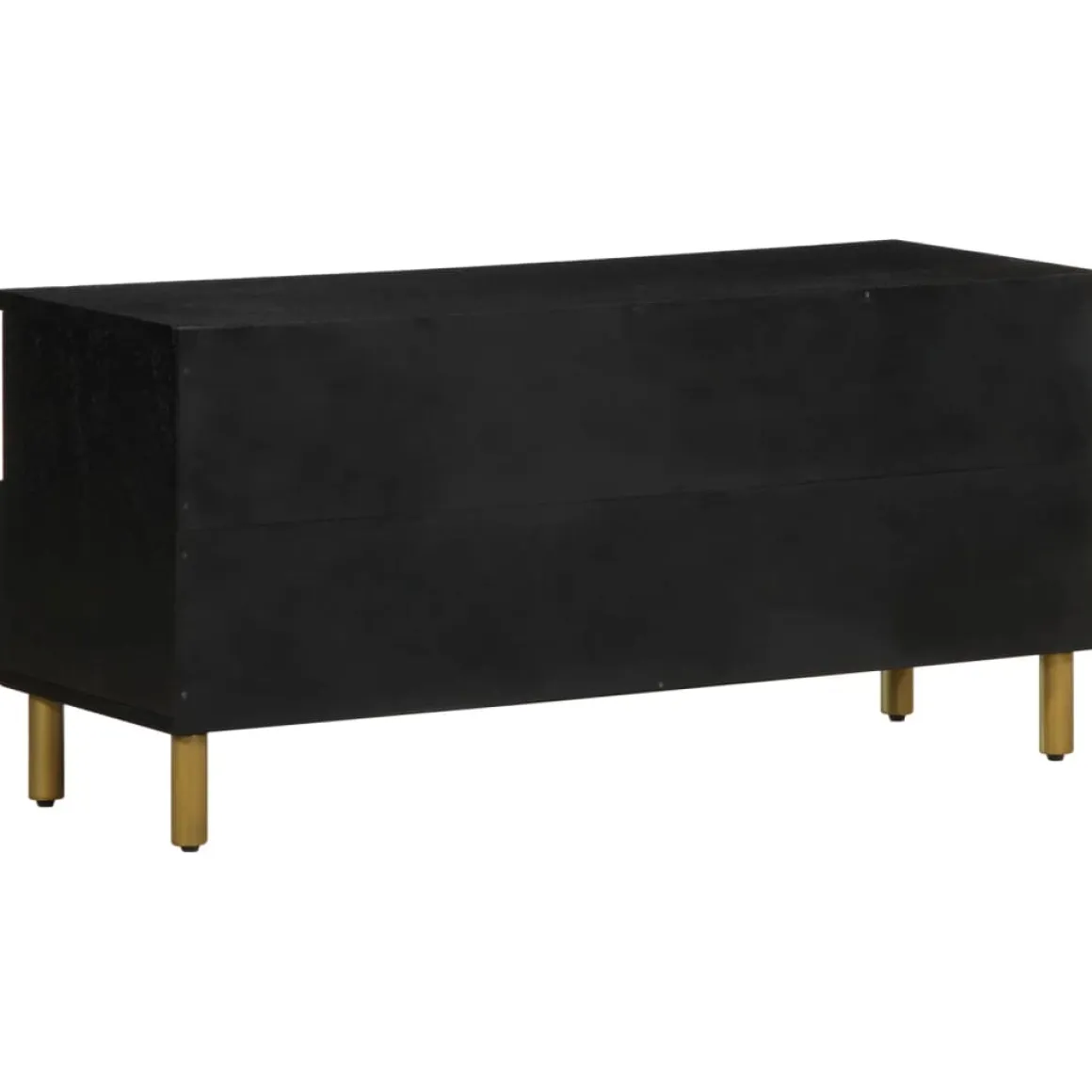 Mueble de TV Dalia 2 cajones + 5 compartimentos negro 46x100x33 cm