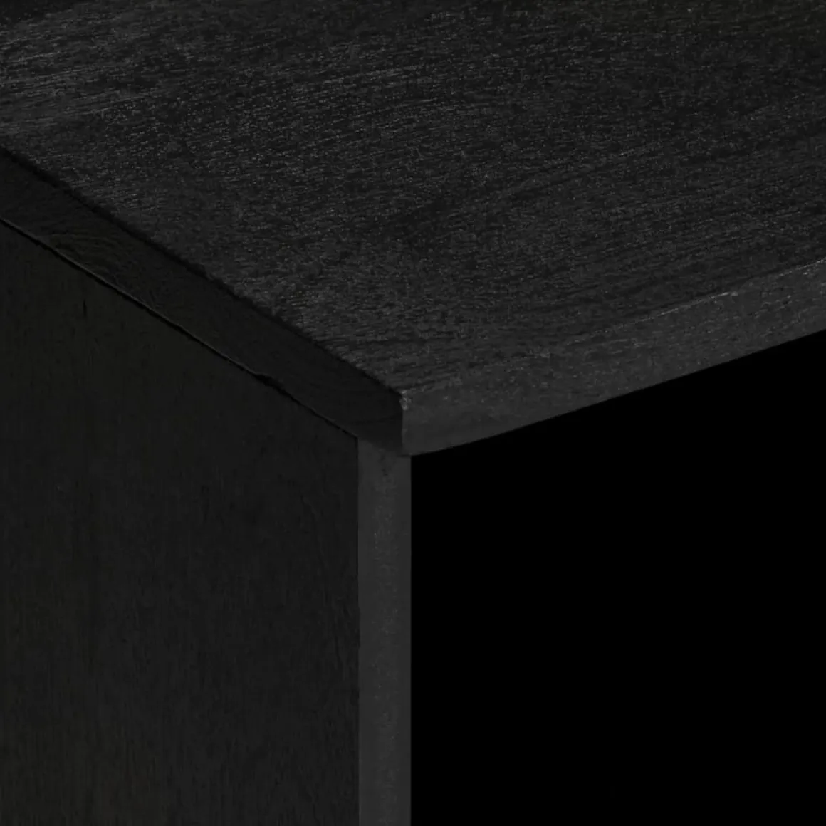 Mueble de TV Dalia 2 cajones + 5 compartimentos negro 46x100x33 cm