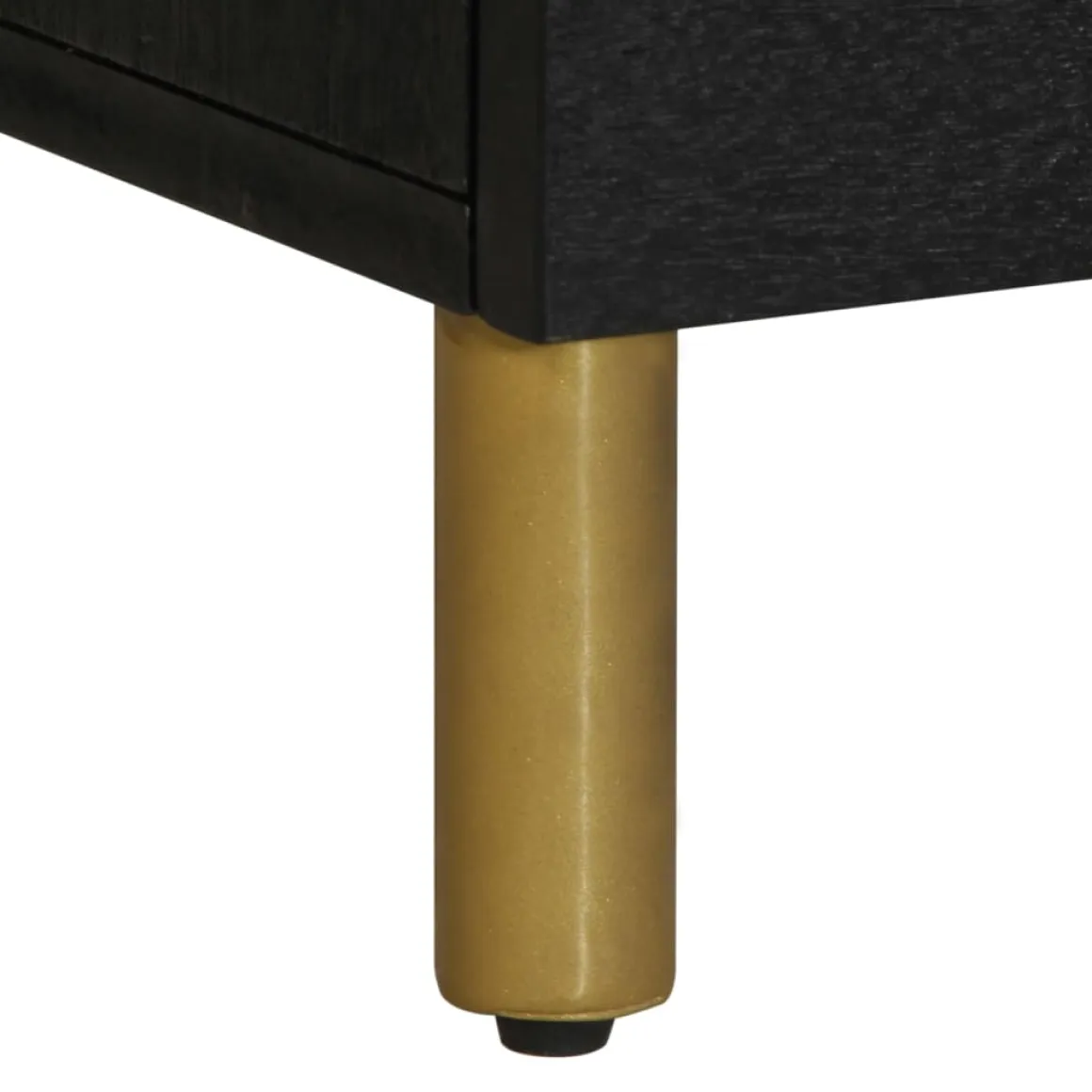 Mueble de TV Dalia 2 cajones + 5 compartimentos negro 46x100x33 cm