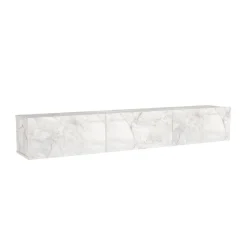 Mueble de TV Damla 3 puertas abatibles con luz LED 29,5x180x29,5 cm