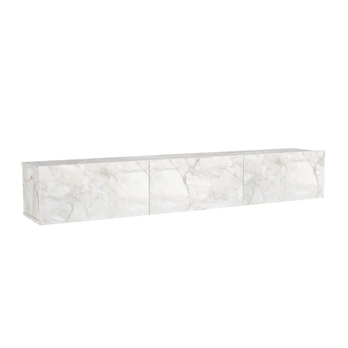 Mueble de TV Damla 3 puertas abatibles con luz LED 29,5x180x29,5 cm