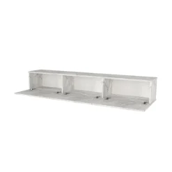 Mueble de TV Damla 3 puertas abatibles con luz LED 29,5x180x29,5 cm