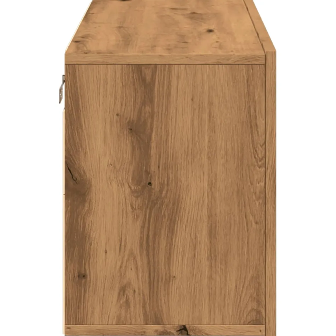 Mueble de TV Eglon 2 puertas roble claro 41x80x30 cm