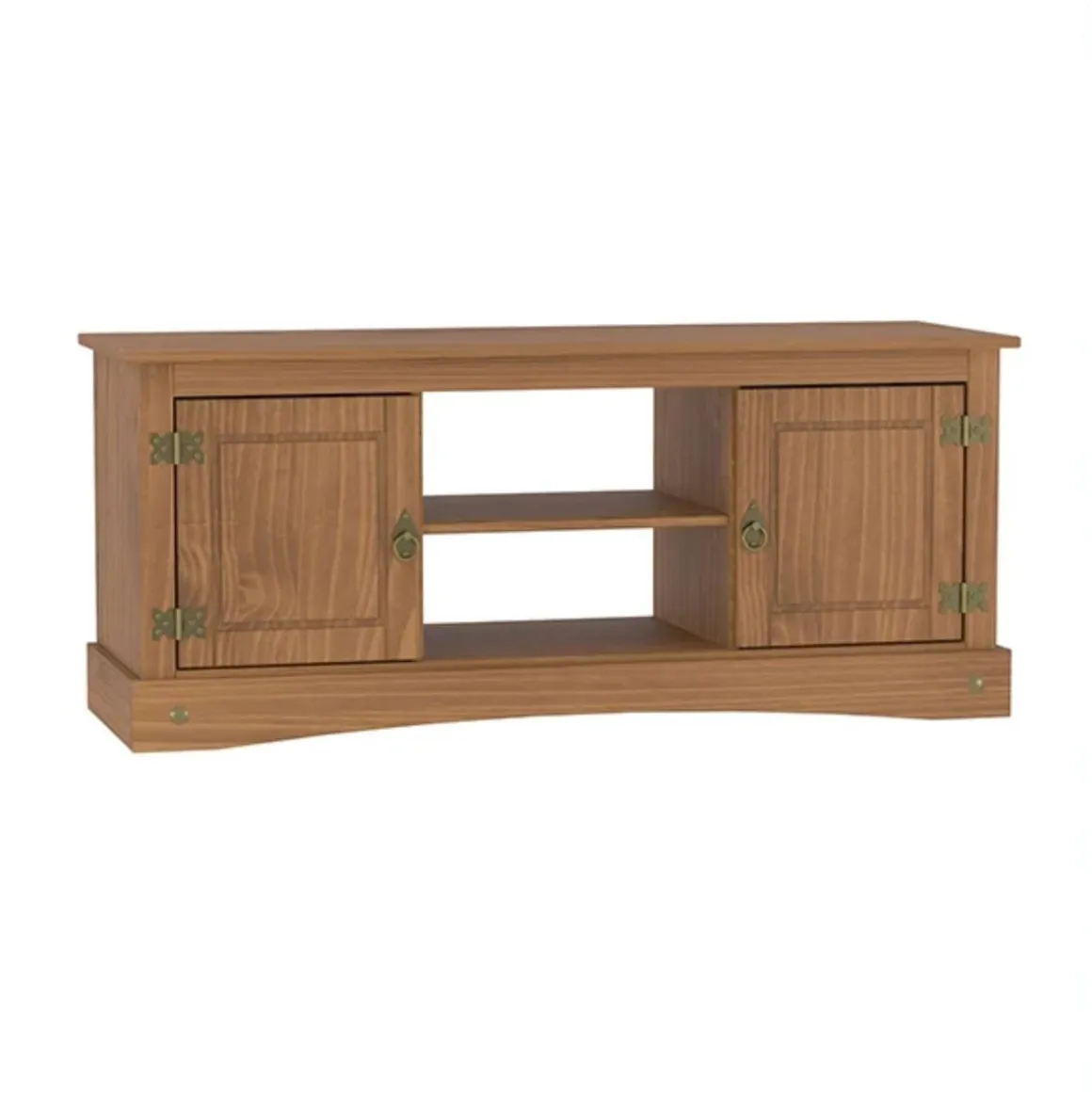 Mueble de TV Águila 2 puertas + 2 compartimentos marrón 40x120x51 cm