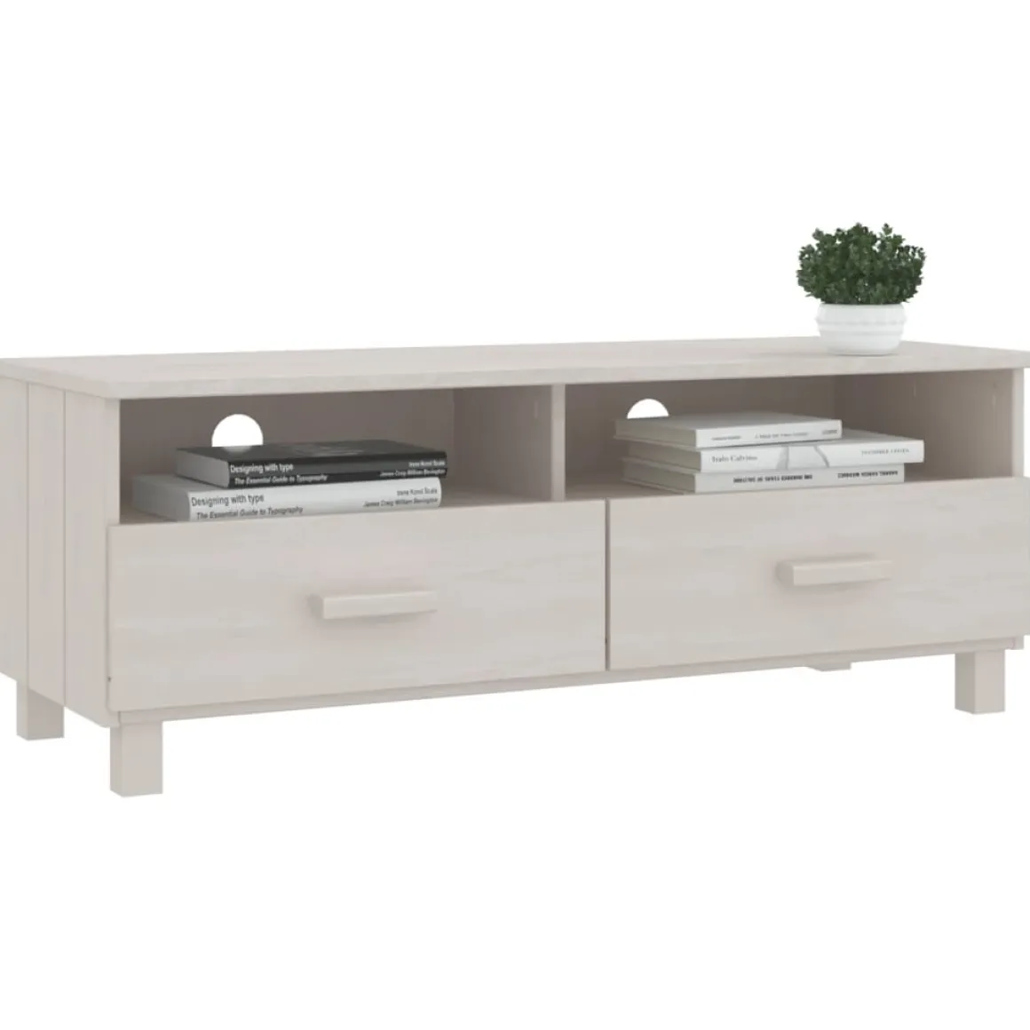 Mueble de TV Hamar 2 cajones + 2 compartimentos 40x106x40 cm