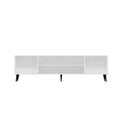 Mueble de TV Kale 4 puertas blanco 51x180x35 cm