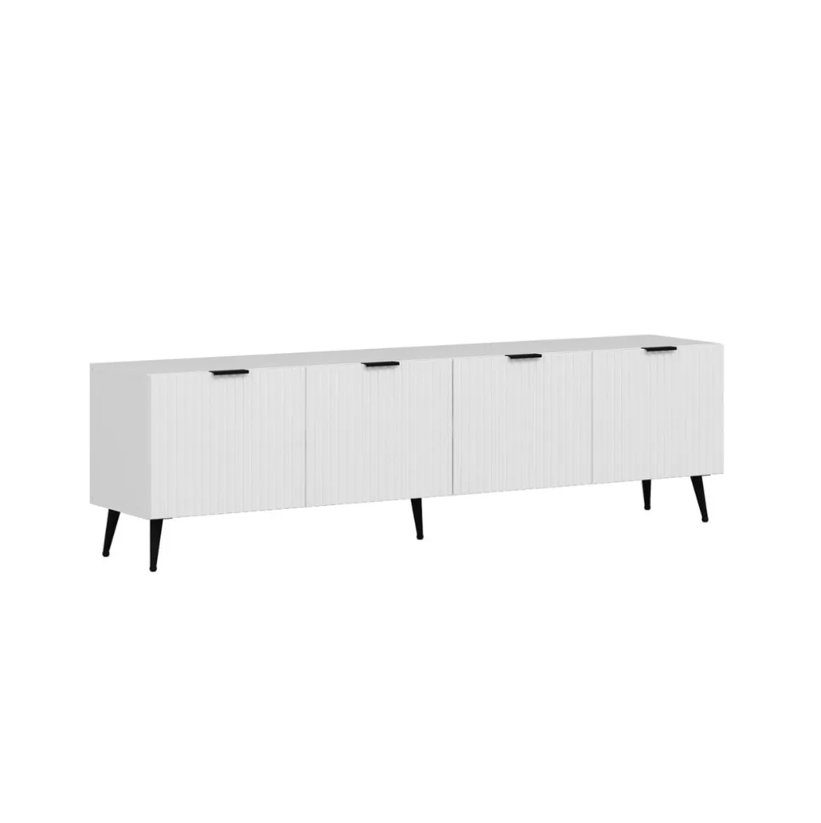 Mueble de TV Kale 4 puertas blanco 51x180x35 cm