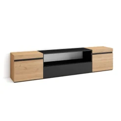 Mueble de TV Kroma 3 puertas con estante centro 45x203x34,6 cm