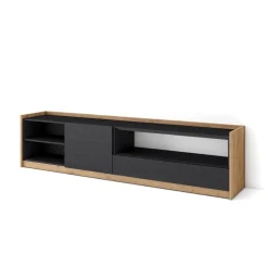 Mueble de TV Kroma con dos puertas y compartimento a la derecha 49,5x207,2x35 cm