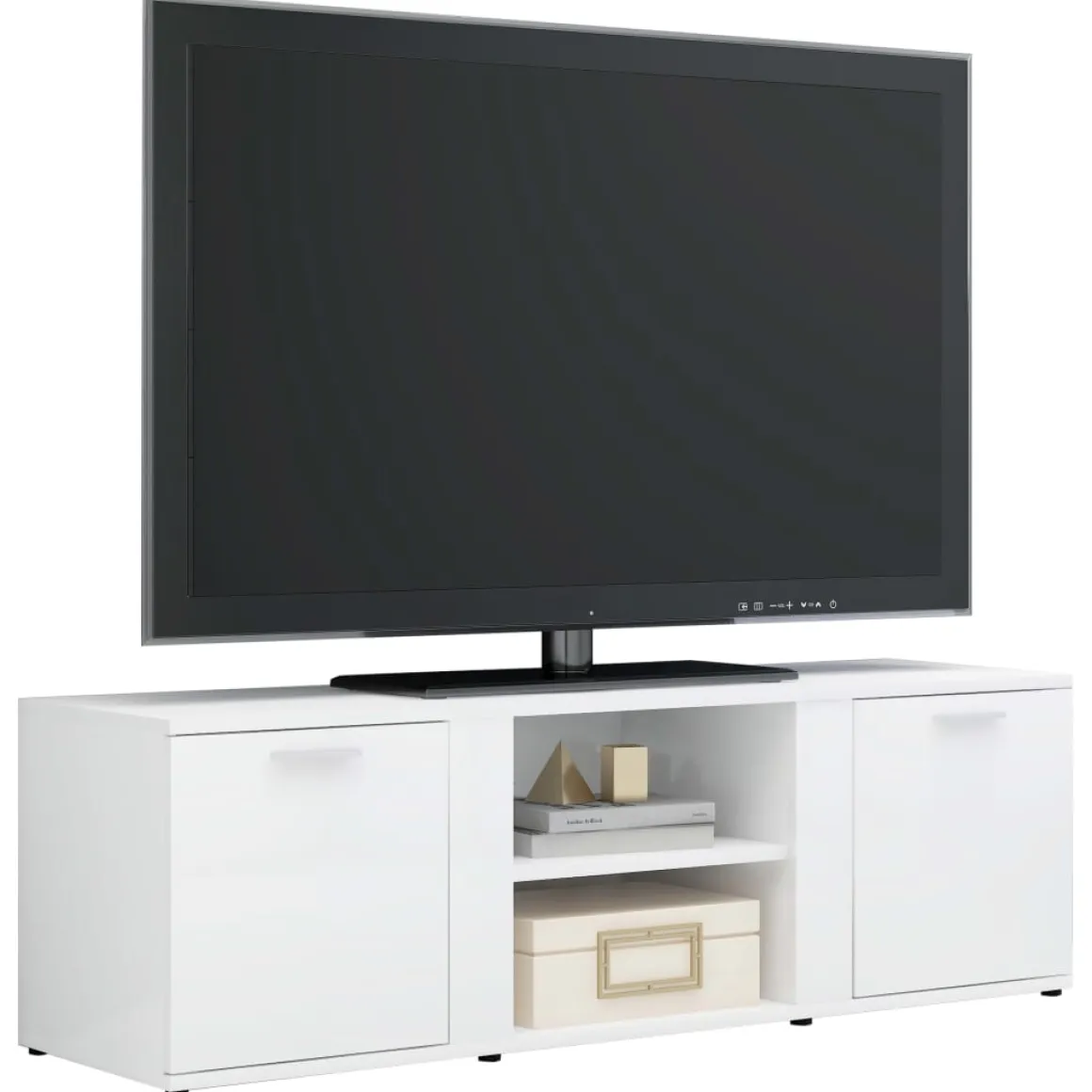 Mueble de TV Lima 2 puertas + 2 compartimentos 37x120x34 cm