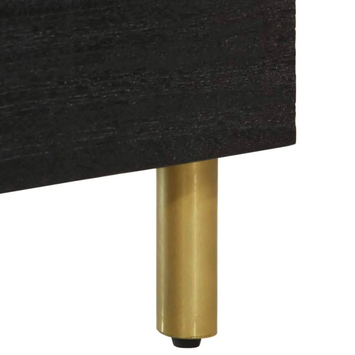Mueble de TV Milano 2 compartimentos + 2 cajones negro 46x70x33 cm