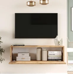Mueble de TV Ona puerta abatible natural 29x100x31 cm