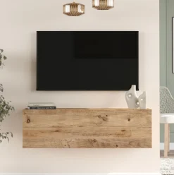Mueble de TV Ona puerta abatible natural 29x100x31 cm