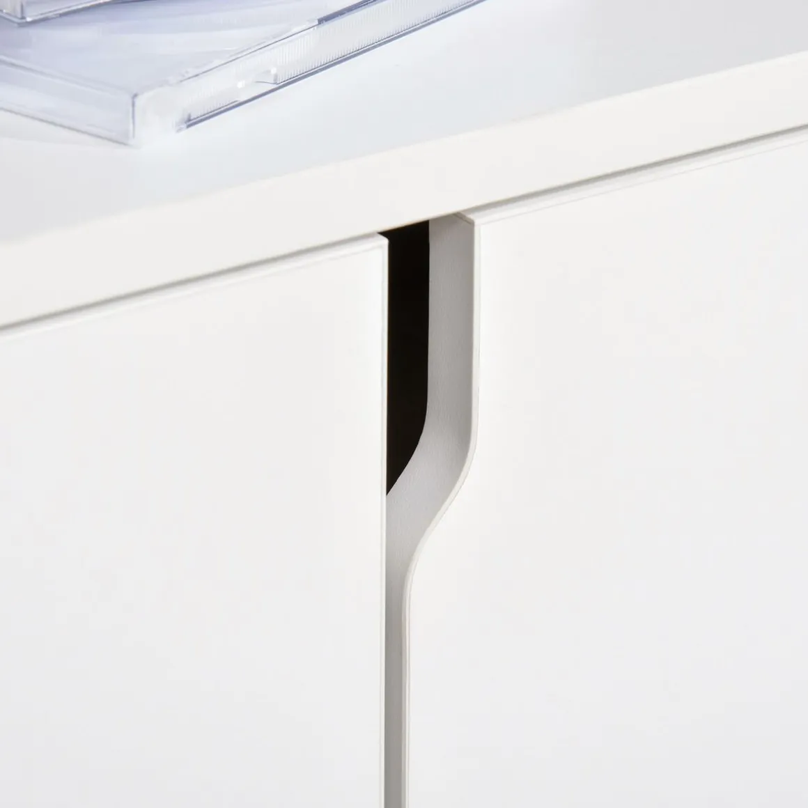 Mueble de TV Petto Homcom doble puerta + 3 compartimentos blanco 41x120x30 cm