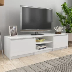Mueble de TV Phoebe 2 puertas + 2 compartimentos 35,5x140x40 cm