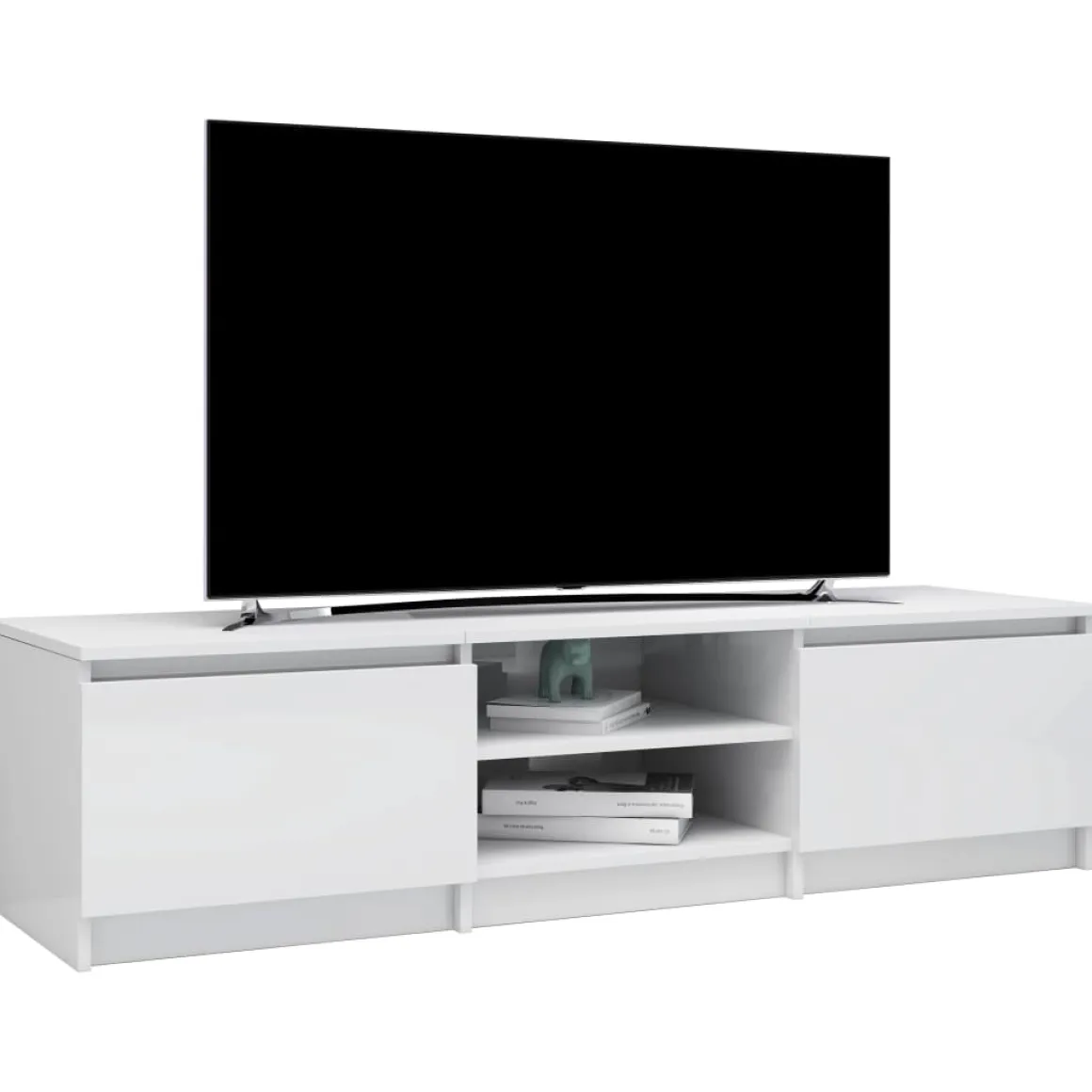 Mueble de TV Phoebe 2 puertas + 2 compartimentos 35,5x140x40 cm