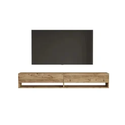 Mueble de TV Salsa 2 puertas abatibles + 2 compartimentos natural 29x180x31 cm