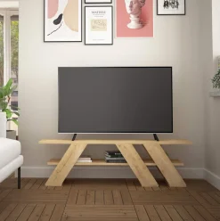 Mueble de TV Sildro con estante 40x140x34 cm
