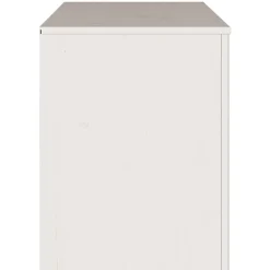 Mueble de TV Singapur 2 cajones + 2 compartimentos blanco 55x99x43 cm