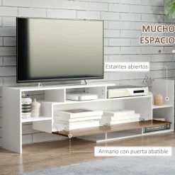 Mueble de TV Sturt Homcom + 2 estantes de pared