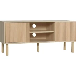 Mueble de TV Taro Homcom 2 puertas con estante natural 49x115x40 cm
