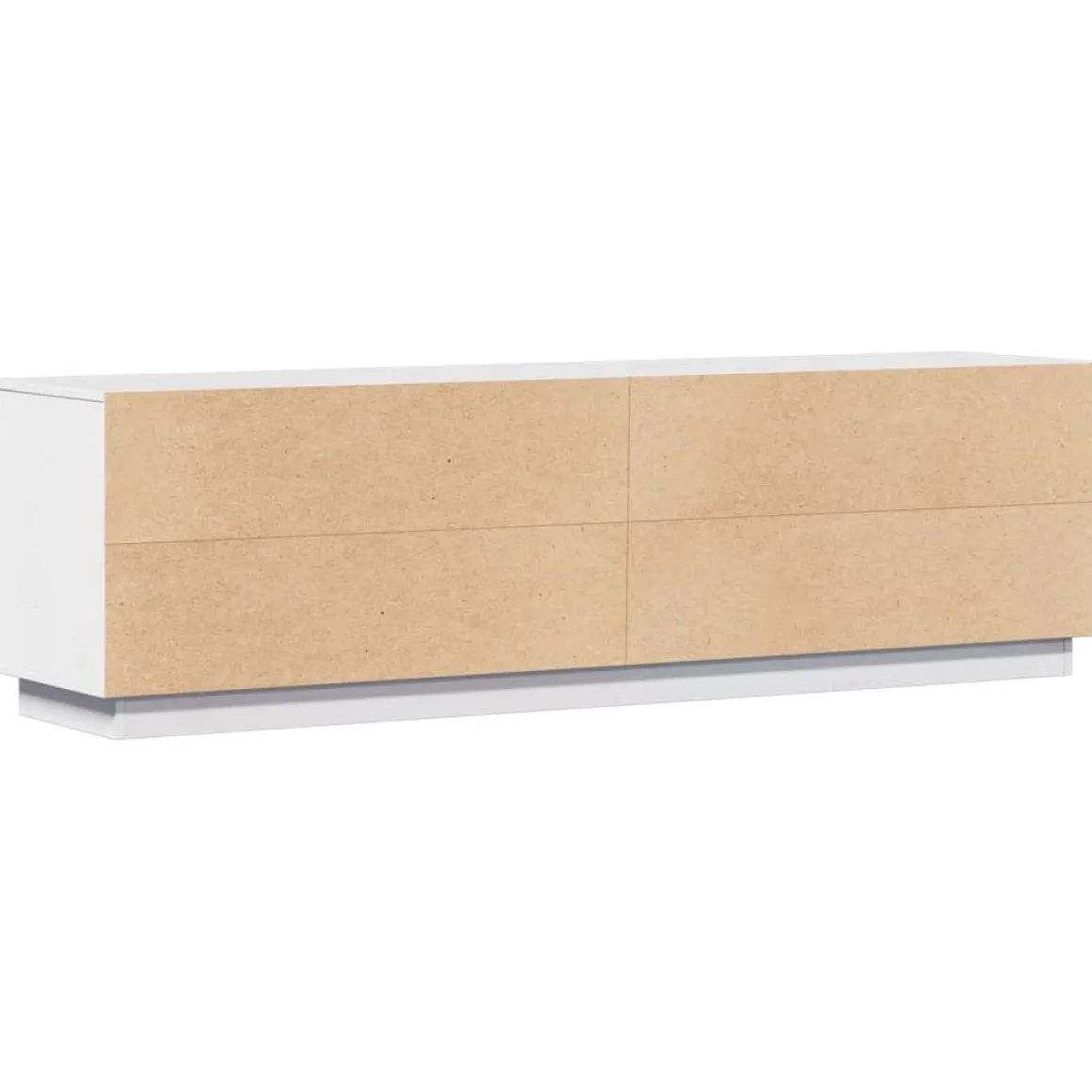 Mueble TV Atenas 4 puertas blanco 45x156x37 cm