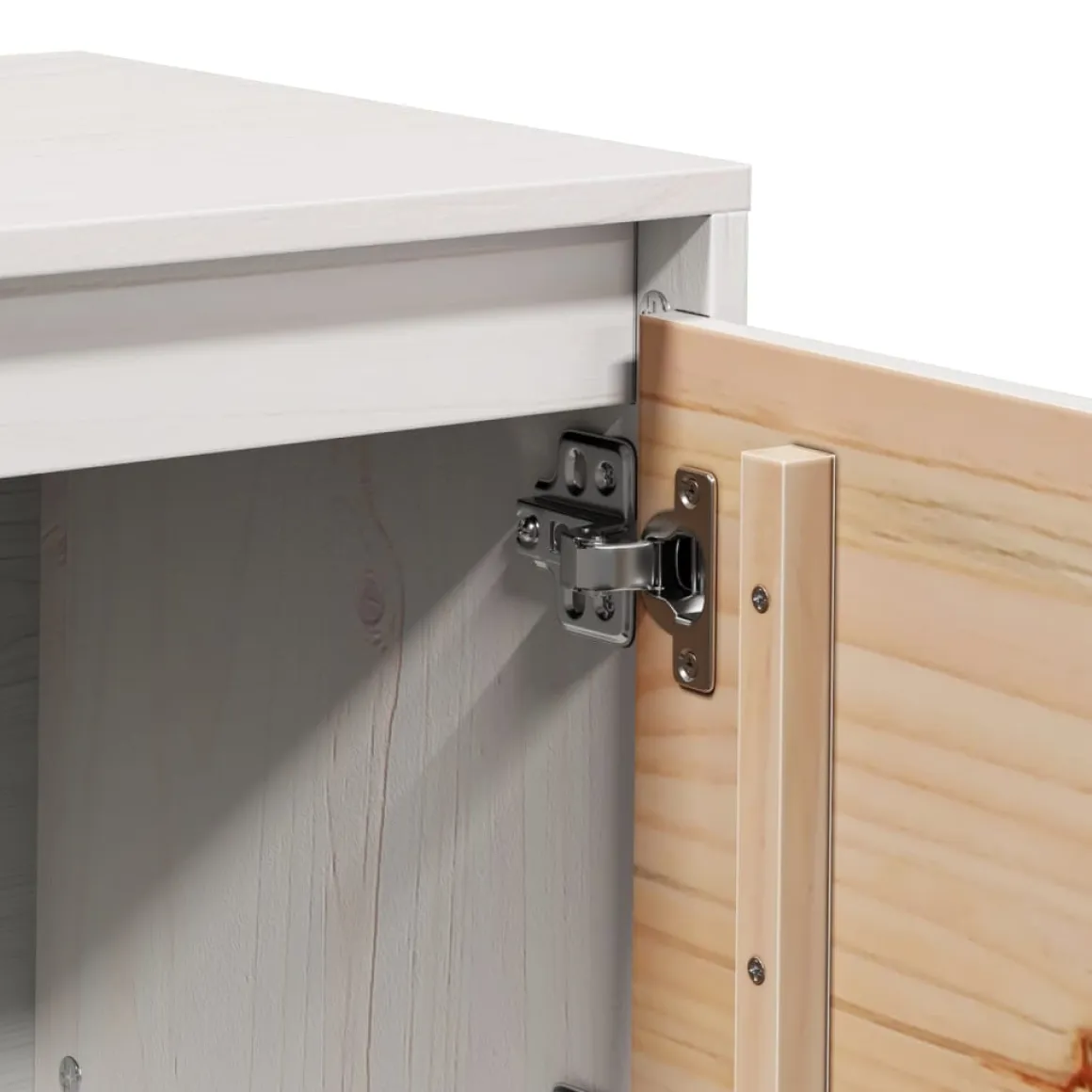 Mueble TV Atenas 4 puertas blanco 45x156x37 cm