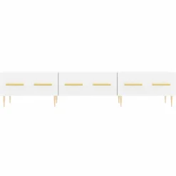 Mueble TV Cristina 3 cajones + tiradores blanco 30x150x36 cm