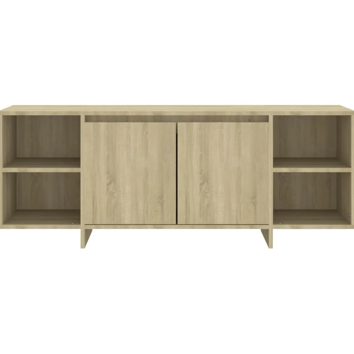 Mueble TV Dahl 2 puertas + 4 compartimentos roble 40x130x35 cm